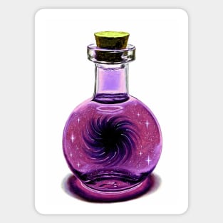 Black hole galaxy potion Sticker